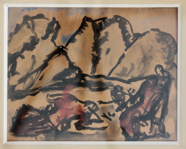 Paesaggio con figure - Mario Sironi